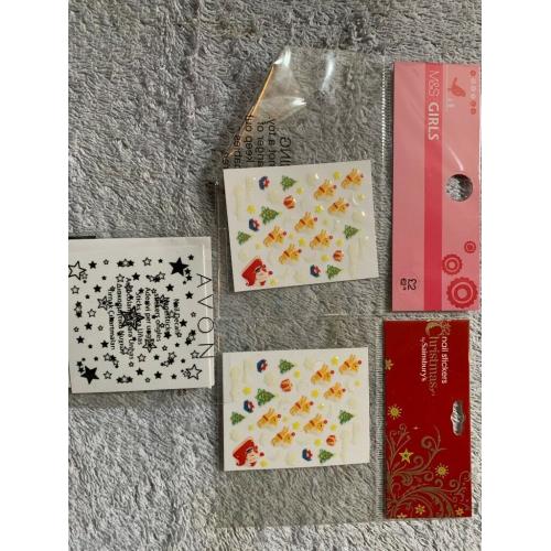 New 3 x Packs of Nail Stickers (Christmas & Stars) IP1