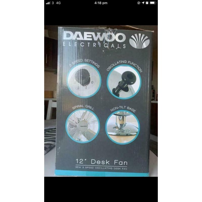 Desk fan