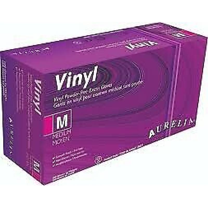 VINYL GLOVES MEDIUM & LARGE