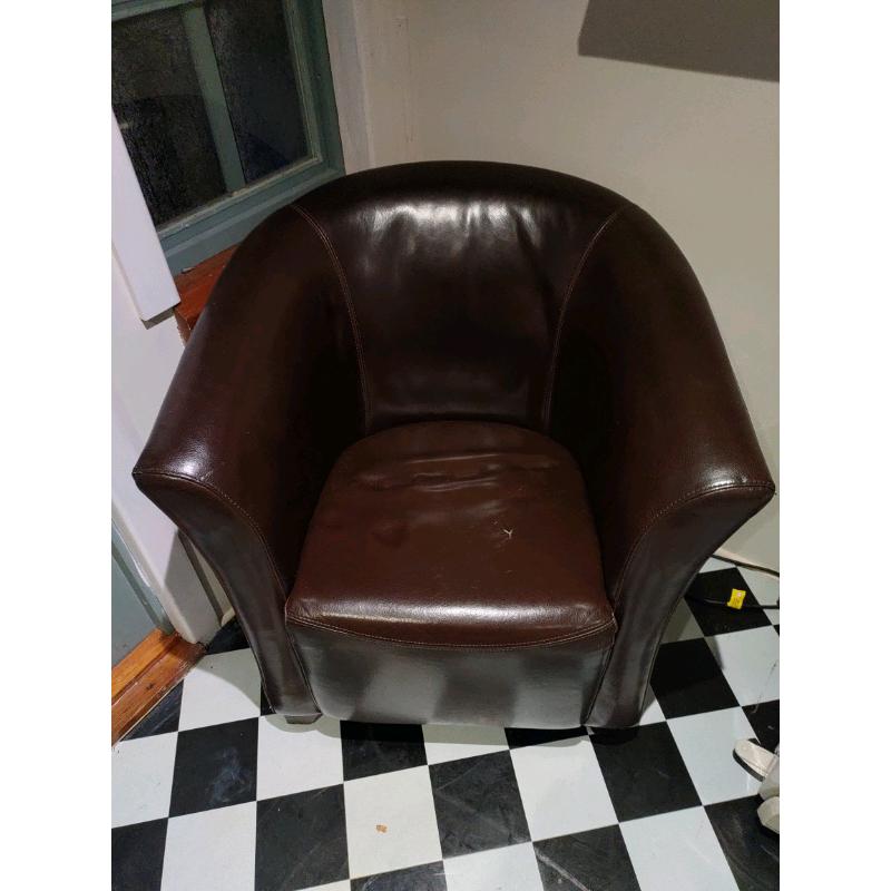 Leatherette chair