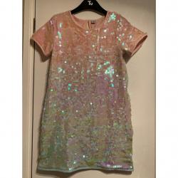 Girls dress size 12 years multi colour sequin