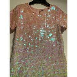 Girls dress size 12 years multi colour sequin