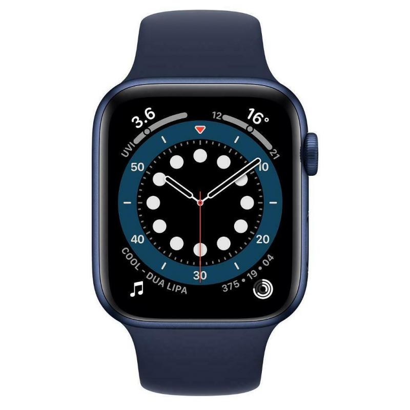 APPLE Watch Series 6 - Blue Aluminium with Deep Navy Sports Band, 44 mm