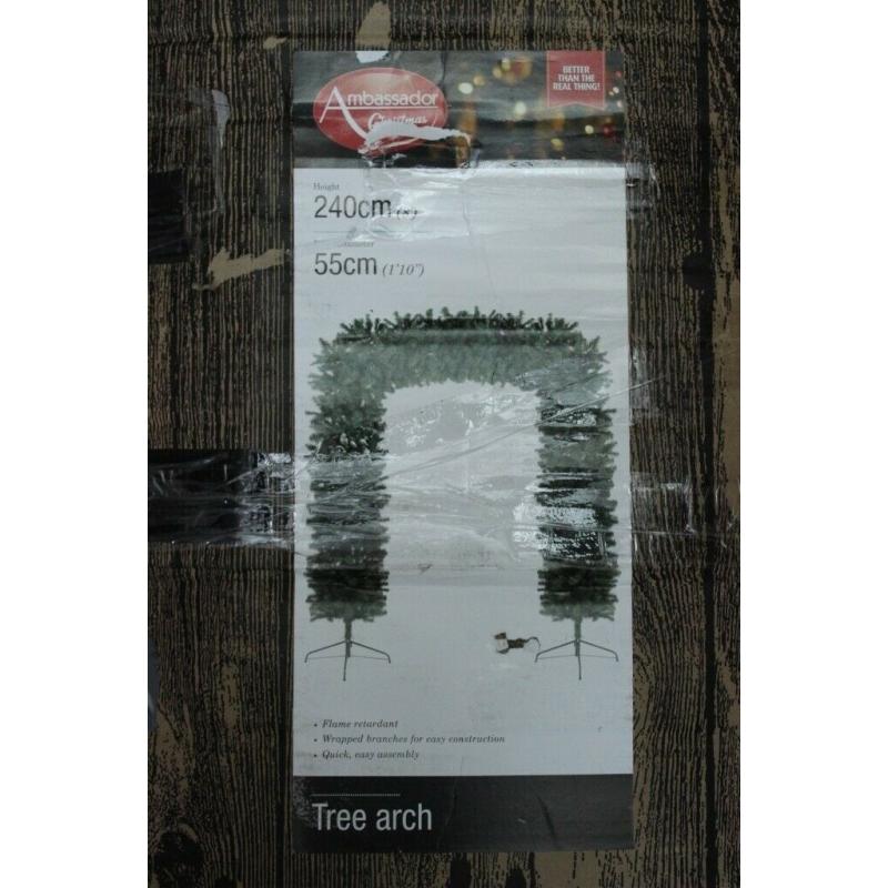 Christmas Tree Arch 8ft High Unused As New But The Box Is Tatty