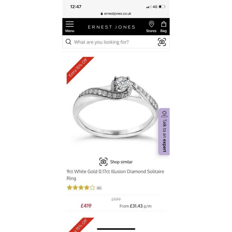 Engagement&wedding ring