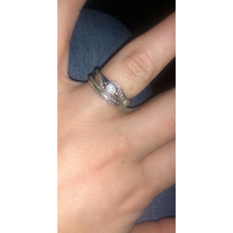 Engagement&wedding ring