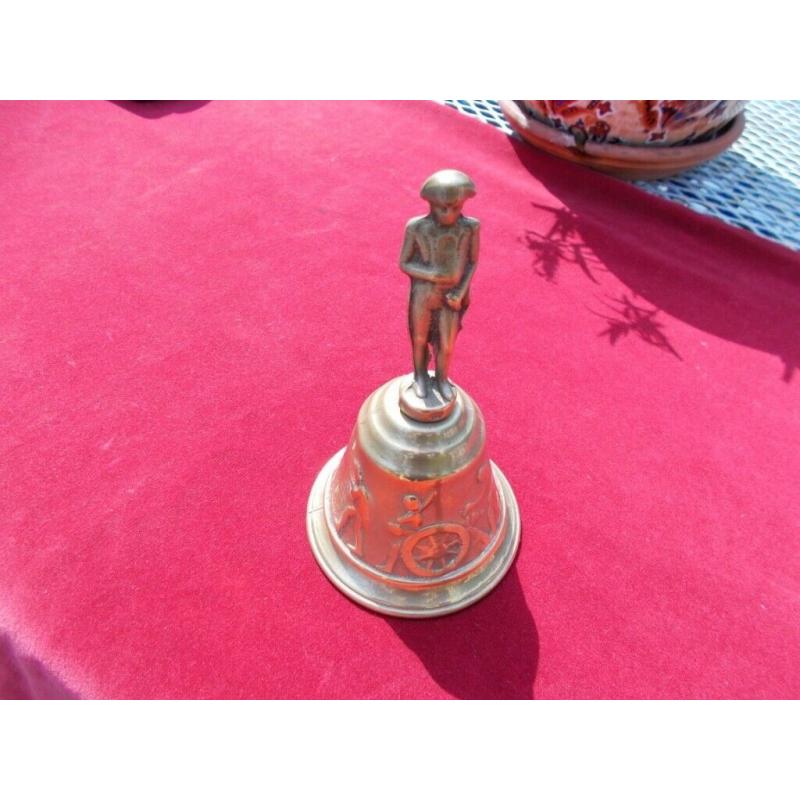 HEAVY BRASS NAPOLEAN BELL 3 INCHES HEIGHT