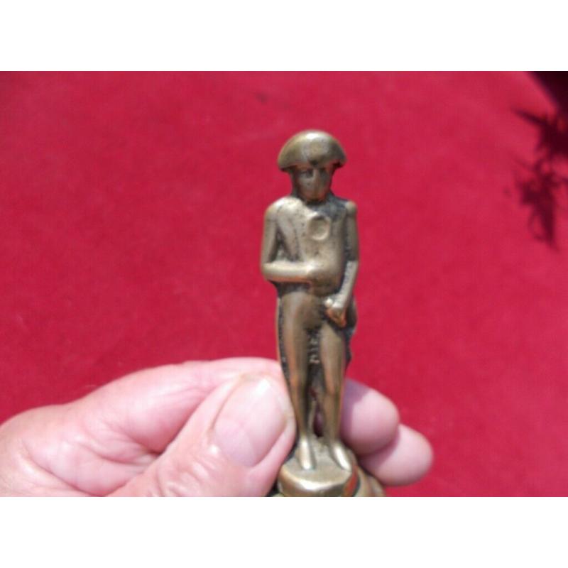 HEAVY BRASS NAPOLEAN BELL 3 INCHES HEIGHT