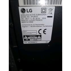 Lg soundbar with wireless subwoofer