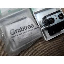 Crabtree 45amp cooker outlet plate x15 job lot