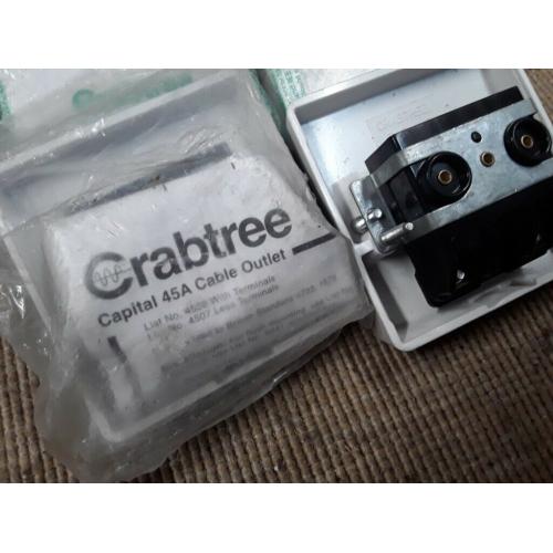 Crabtree 45amp cooker outlet plate x15 job lot