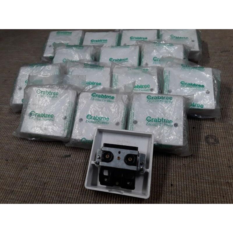 Crabtree 45amp cooker outlet plate x15 job lot