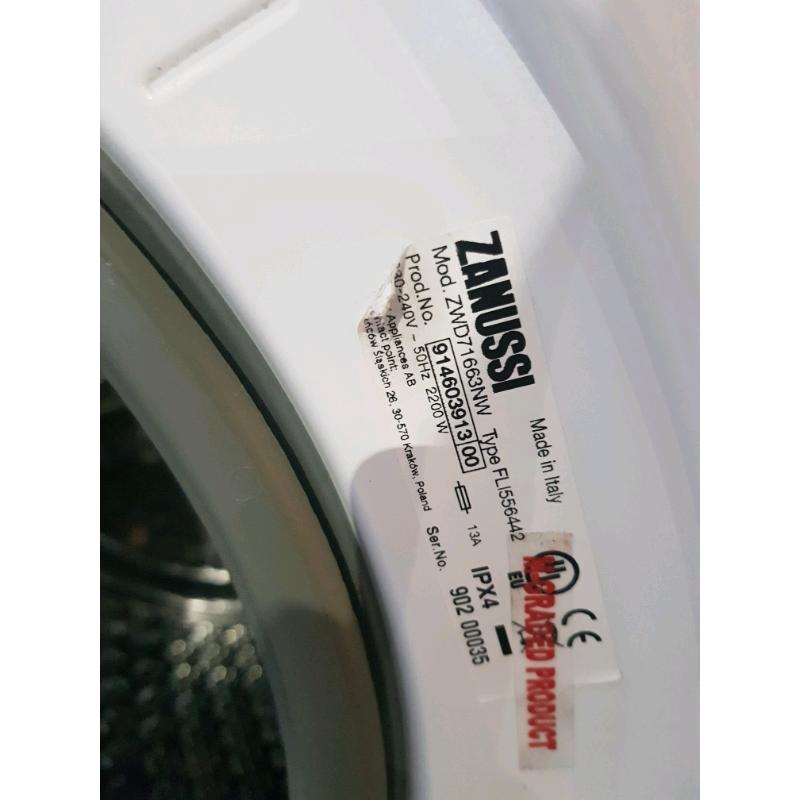 zanussi 7kg washer dryer