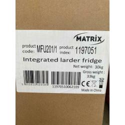 Larder fridge.