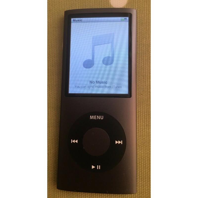 APPLE IPod NANO 8GB 4th Edition in Space Grey + Black Leather Case VGC - collect Gosport Hampshire