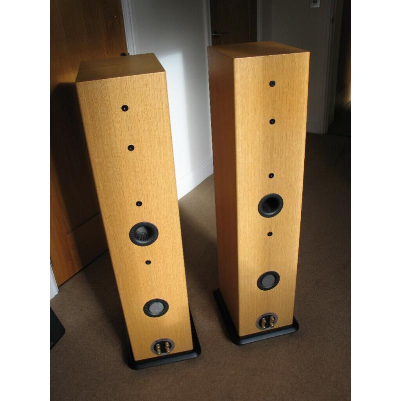 Monitor Audio Silver 10 loudspeakers in Natural Oak - immaculate!