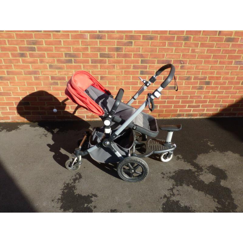 Bugaboo Cameleon 3 Travel System - Red/Dark Grey - Lots of Extras