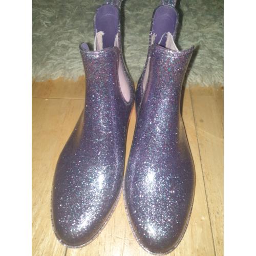 Glitter Ankle Wellie boots Size 2