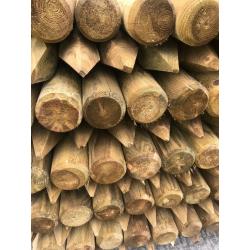 Timber posts, fencing posts, wooden posts, stakes, fence, round