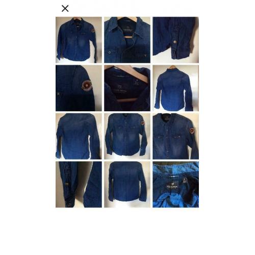 Boys Ligh Denim Long Sleeve Shirt Scotch Shrunk 10 Years Old