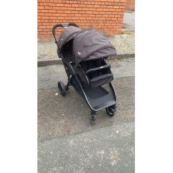 Joie Evalite Duo Twin Pushchair with Rain Cover. Collection only from Bolton