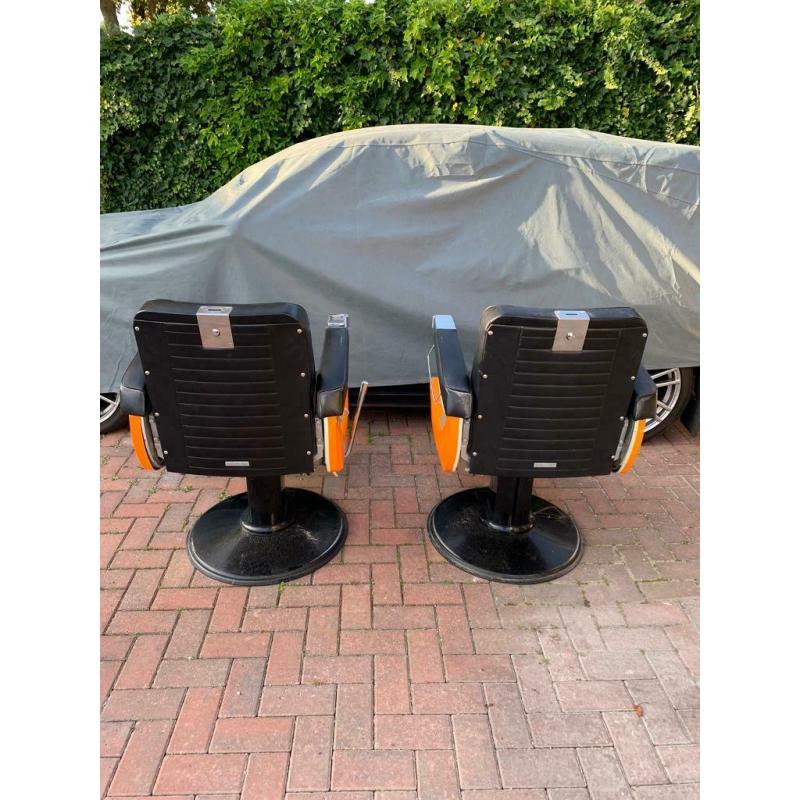 2 x Takara Belmont Apollo Mayfair Salon Barbers Hairdressing Optician Tattoo Chair