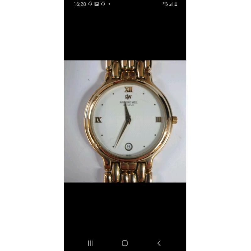 Raymond Weil Geneve 9416 18k electroplated Ladies Gold Colour Wristwat