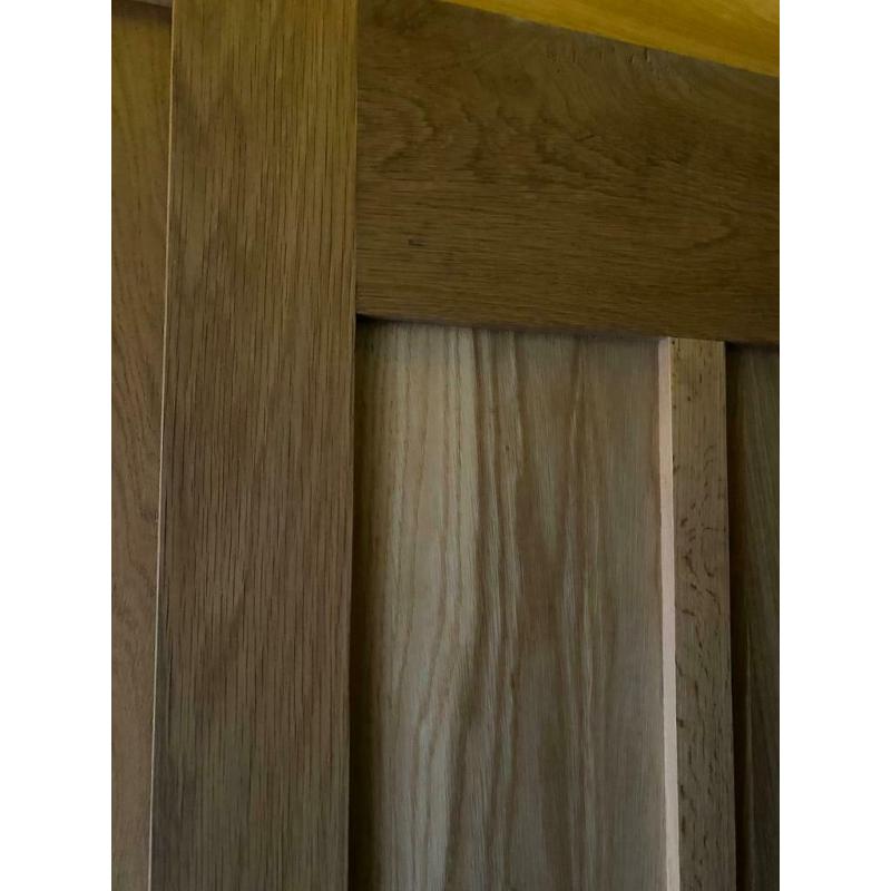 Solid Oak Internal Doors x 7, Includes hinges and handles