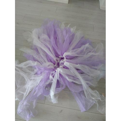 Huge lilac and white organza skirt