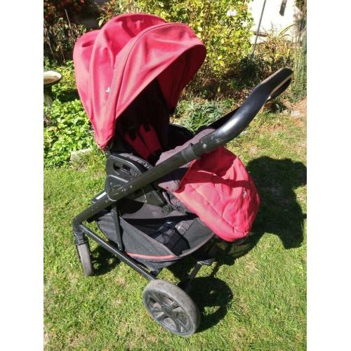 Joie Chrome Gemm baby / toddler car seat, carry cot and pushchair combination
