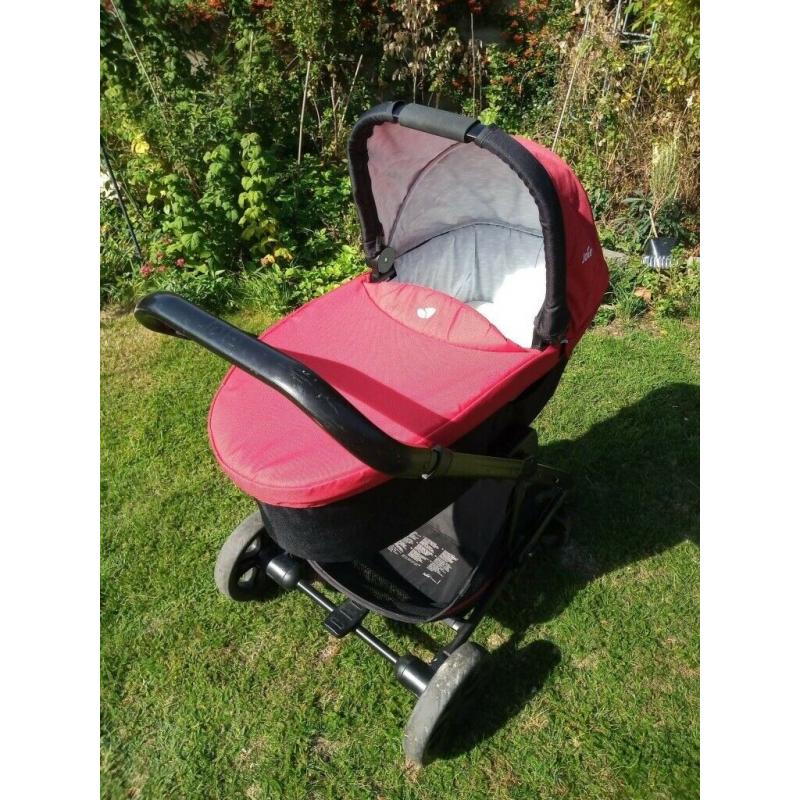 Joie Chrome Gemm baby / toddler car seat, carry cot and pushchair combination