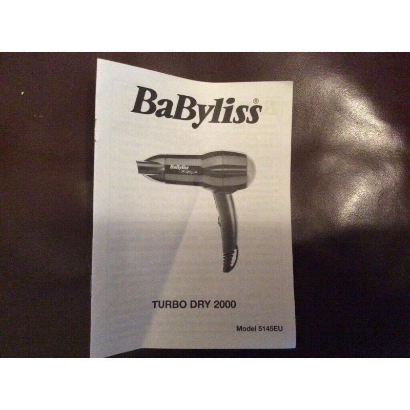 Babyliss Turbo Dry 2000