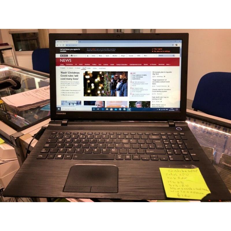 Toshiba laptop SOLD