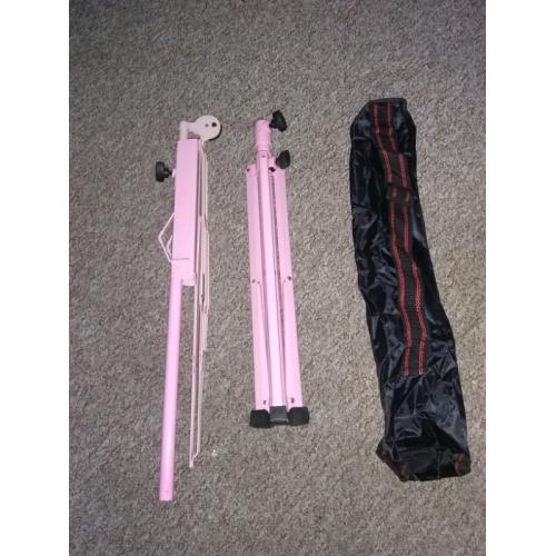 Music stand with bag (pink)