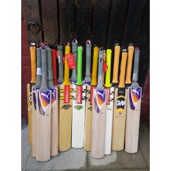 Collection of 19 Brand New Junior Cricket Bats (Job Lot)