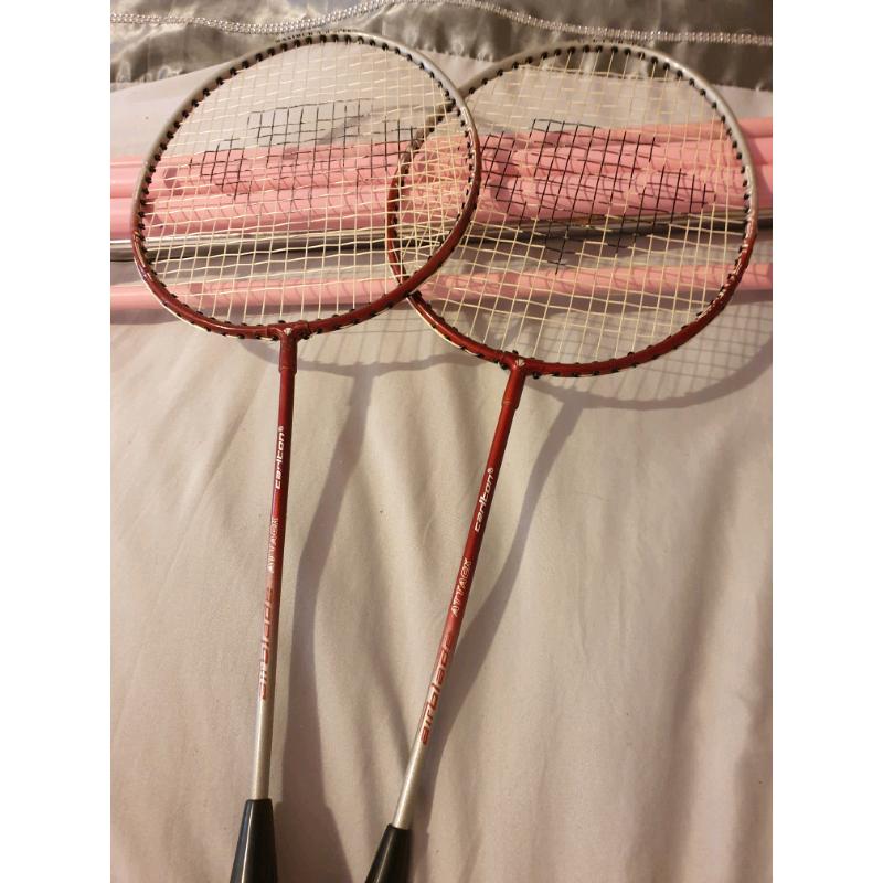 2 carlton air blade attack badminton racquets