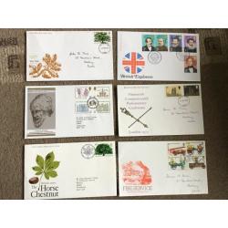 GB Stamps - 21 First Day Covers 1970 - 1974