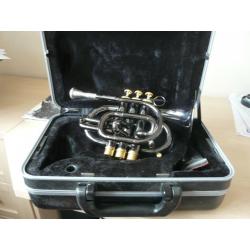 Carol Brass Black Hawk Pocket Trumpet CPT3000-GLS