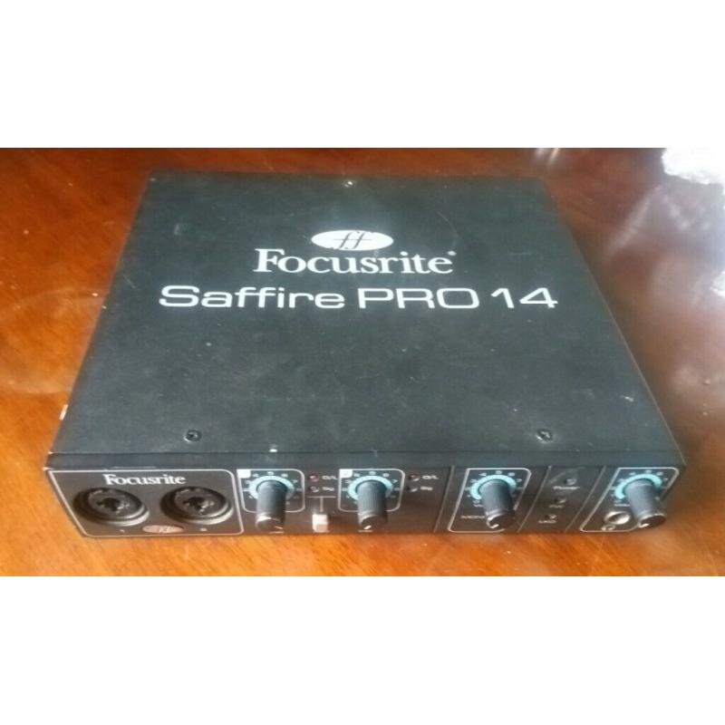 Focusrite Saffire Pro 14 Firewire Audio / MIDI Interface - For parts