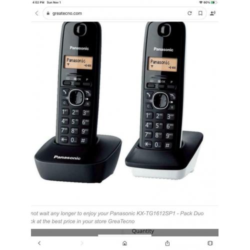 New set two phones in box Panasonic