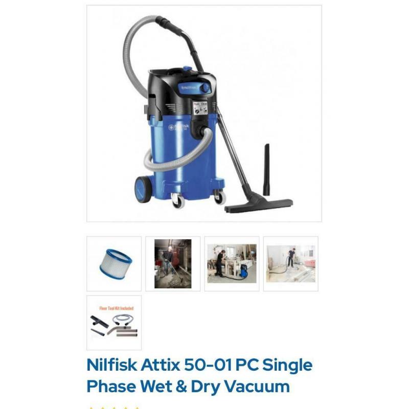 Nilfisk Attix 50-01 PC Single Phase Wet & Dry Vacuum