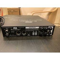Focusrite Saffire Pro 14 - Audio interface + cables