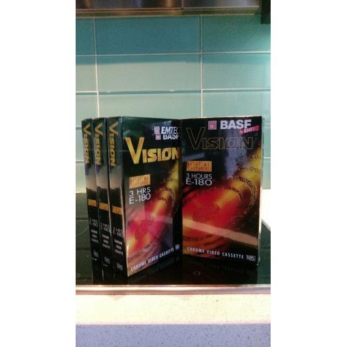New unused VHS tapes (180 - 3hrs)