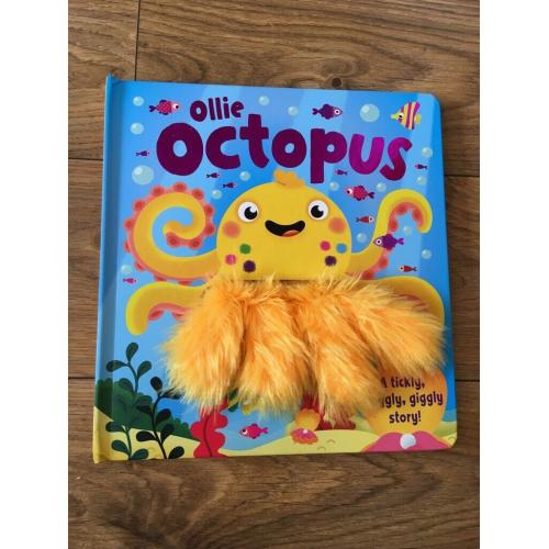 3 x hand puppet children?s books: Ollie Octopus, Cheeky Monkey, Calm Down Boris : V.G.C