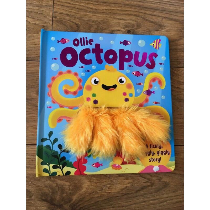 3 x hand puppet children?s books: Ollie Octopus, Cheeky Monkey, Calm Down Boris : V.G.C