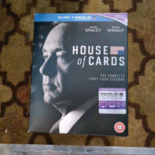 House of cards The Complete 1-4 seasons On blu ray