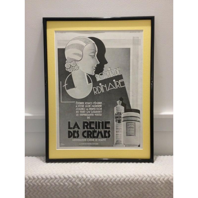 Original 1930's Art Deco print newly mounted and framed