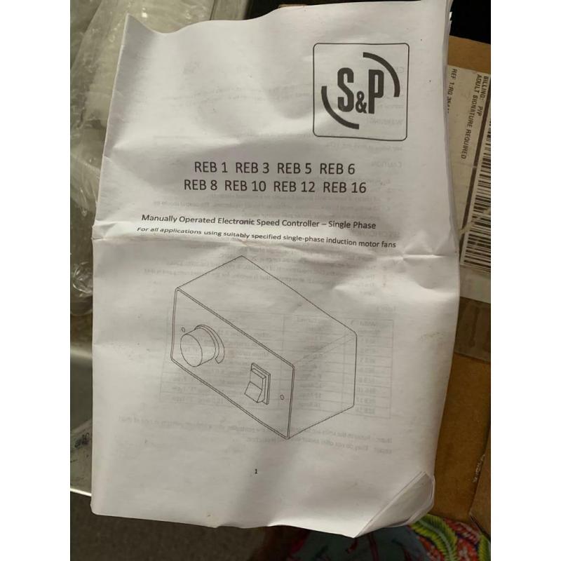 REB-3 electronic speed controller - single phase