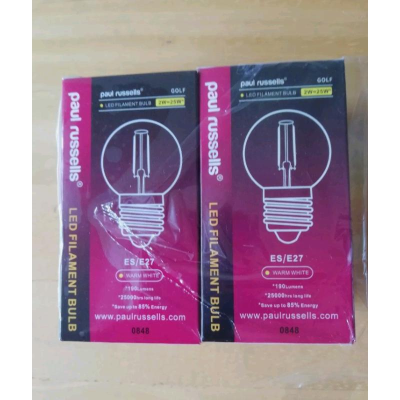 Pair Of LED Filament Bulbs