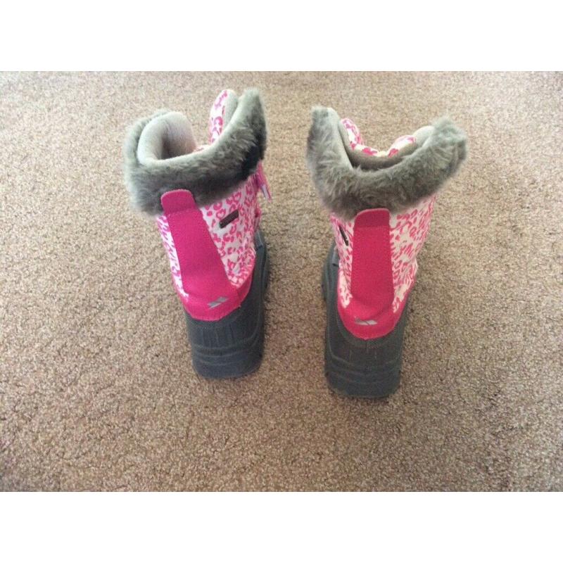 Snow boots pink and grey size 1 (33)